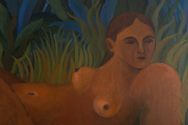 Image of mermaid  by Olena Tolokonina, size: 77x120 cm, artworks medium, priced at €550 Photo 2 of 3.