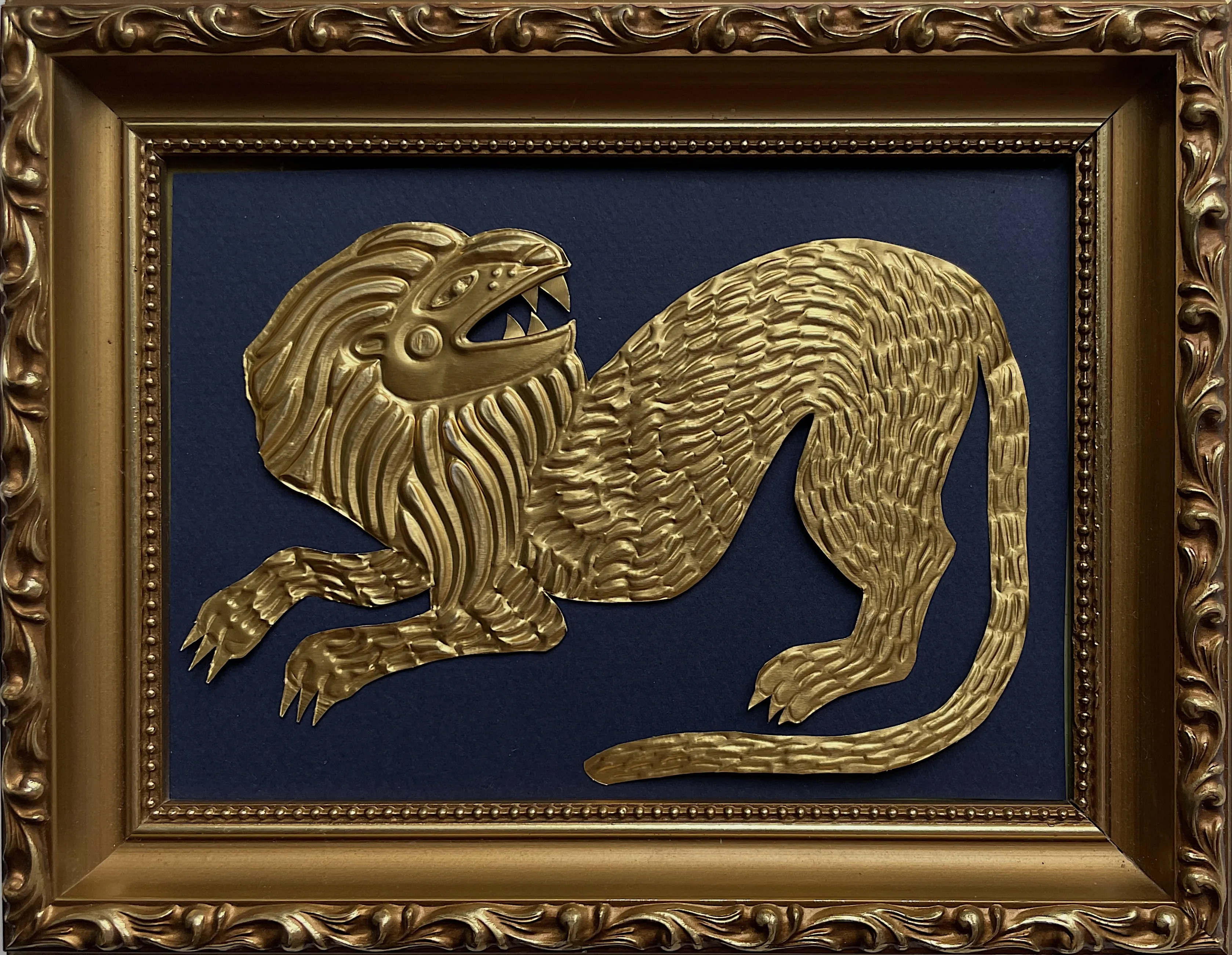 Зображення "lion" від Olena Tolokonina, розмір: 12x17cm, матеріали: foil on paper, медіум: artworks, ціна: €70 Фото 1 з 3.