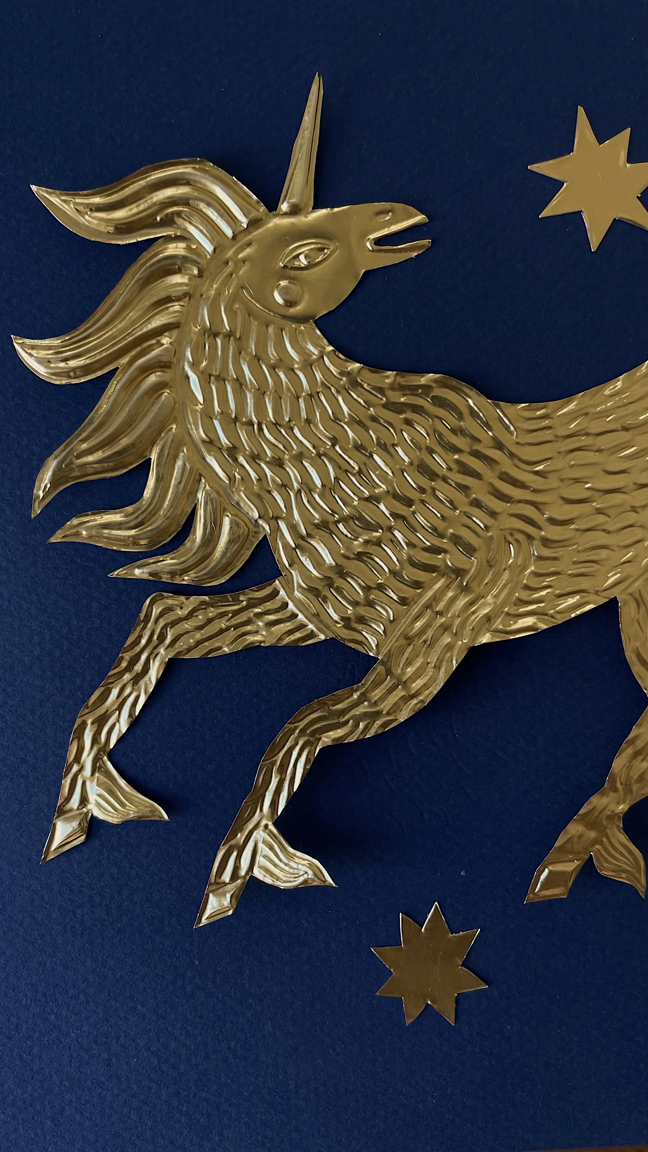 Зображення "unicorn " від Olena Tolokonina, розмір: 21x29cm, матеріали: foil on paper, медіум: artworks, ціна: €90 Фото 2 з 2.